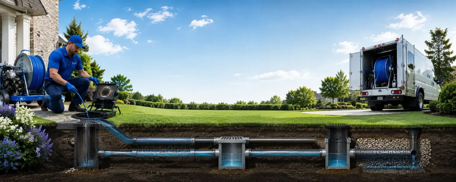 Outdoor drain cleaning information for Alleman, IA